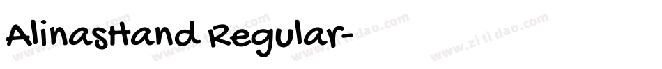 AlinasHand Regular字体转换